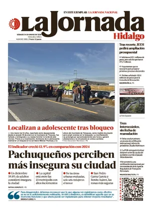 La Jornada Hidalgo | 24 de enero de 2026