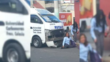 ¡Otra de combis en Pachuca! Chocan dos unidades en la colonia Morelos; hay lesionados