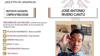 Ficha de Búsqueda de José Antonio Rivero Cantú