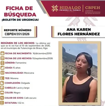 Ficha de Búsqueda Ana Karen Flores Hernández