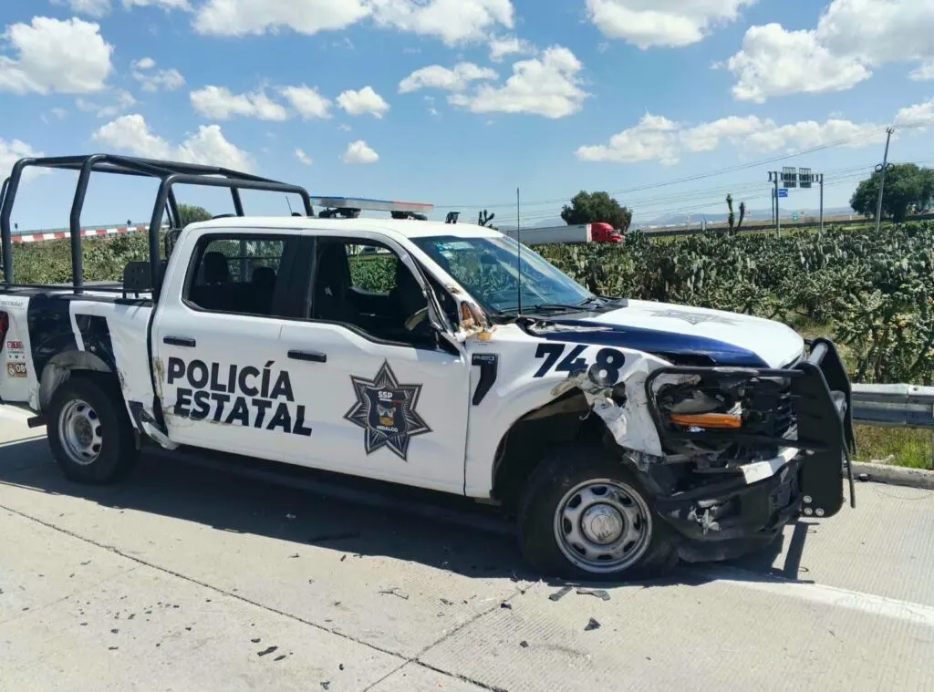 Persecución en la México-Pachuca termina con un detenido y policía lesionado