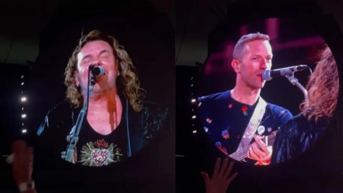 MANÁ cantando con COLDPLAY en GUADALAJARA