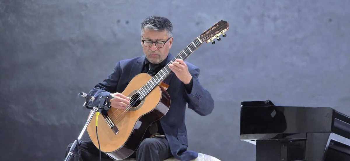 Maestro Leonardo Martín Candelaria, guitarrista clásico y promotor cultural de Hidalgo.