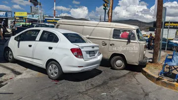 Pachuca: choque en avenida Madero deja cuatro lesionados