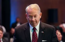 Embajador de Estados Unidos en México, Ron Johnson, durante evento por el 250 aniversario de la Independencia de EU