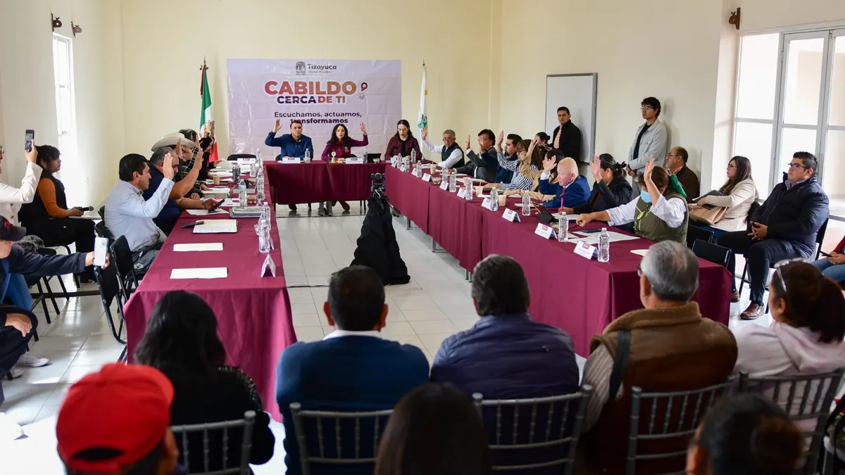 Tizayuca: llevan sesión de Cabildo a Rancho Don Antonio y aprueban obras de alumbrado