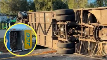 Accidente con autobús ODT en la México-Pachuca