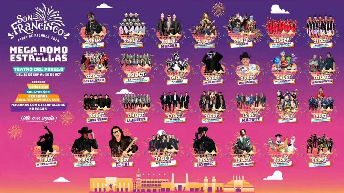 Feria de Pachuca 2024: ¿quién está HOY 28 de septiembre en el Teatro del Pueblo y el Palenque?