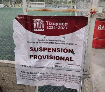 Clausuran cancha de futbol en Tizayuca