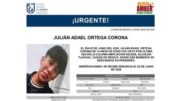 Autoridades y familiares buscan a Julián Adael Ortega Corona, visto por última vez en la colonia Ampliación Selene.
