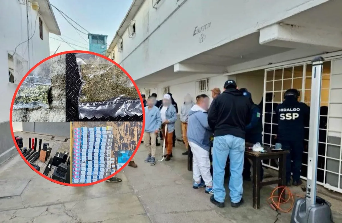 Cereso de Tulancingo: Decomisan droga y objetos punzocortantes