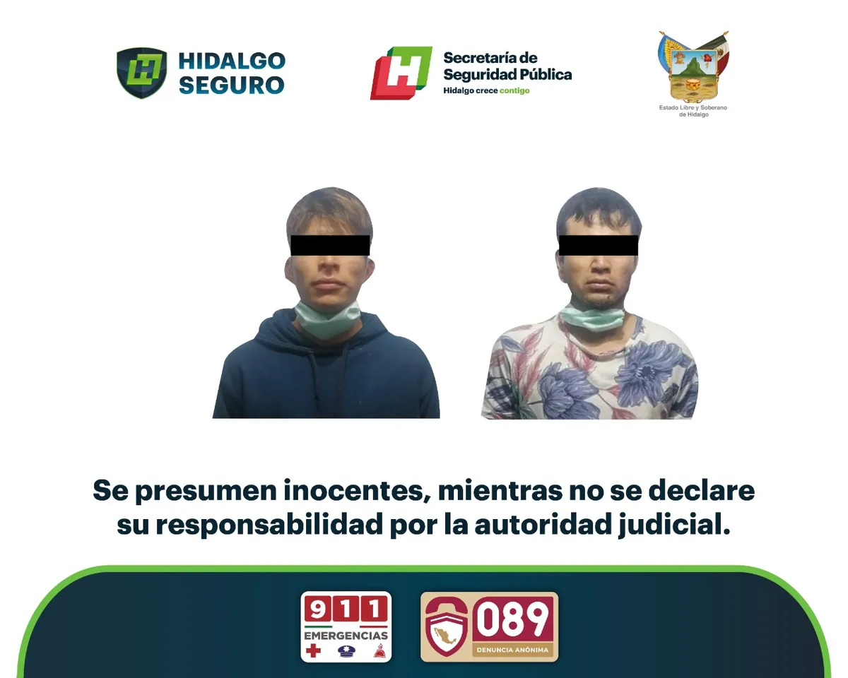 Atrapan a dos presuntos ladrones de casa en Tula