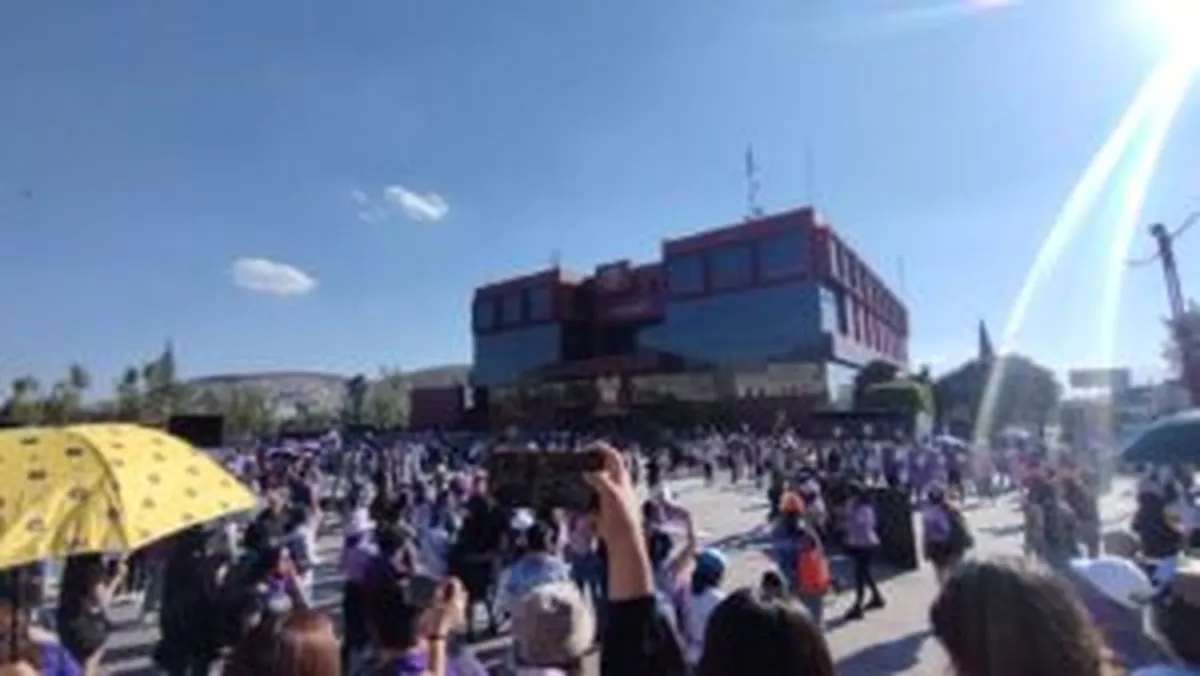 Marcha 8 M 2024 en Pachuca