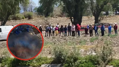 Zona acordonada junto al Canal Requena en Tezontepec