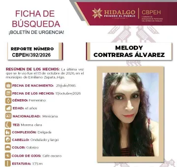 Ficha de Búsqueda Melody Contreras Álvarez