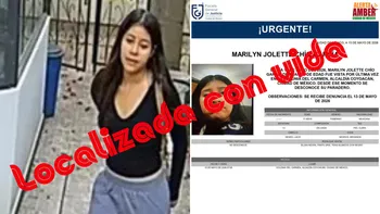 Ficha de búsqueda de Marilyn Jolette, adolescente desaparecida en Coyoacán y localizada con vida en CDMX.