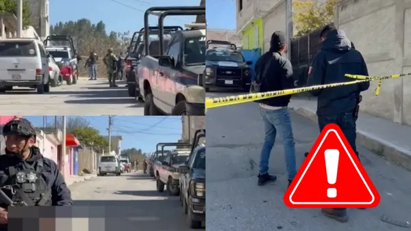 Elementos de seguridad acordonan área en la colonia El Mirador por restos humanos abandonados.