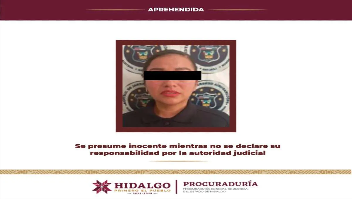 Detienen a mujer investigada por presunto asalto equiparado en Tezontepec de Aldama