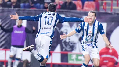 Foto de jugadores de Pachuca, que derrotaron a Xolos en Tijuana.