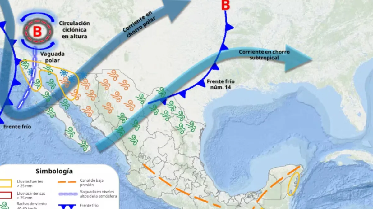 Pronóstico de temperaturas en los próximos días: Frente Frío 14 dejará frío extremo, heladas y lluvias en gran parte del país
