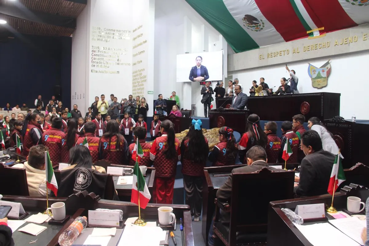 Congreso de Hidalgo: toman protesta a legisladores infantiles