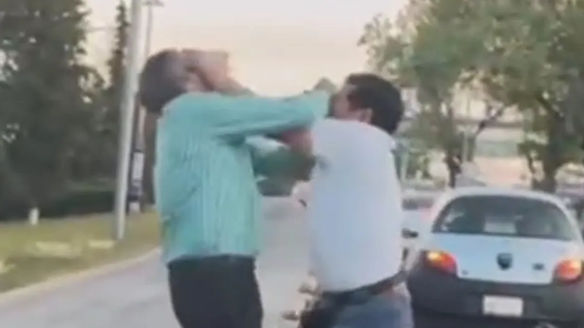 Riña entre dos hombres en el bulevar Felipe Ángeles de Pachuca