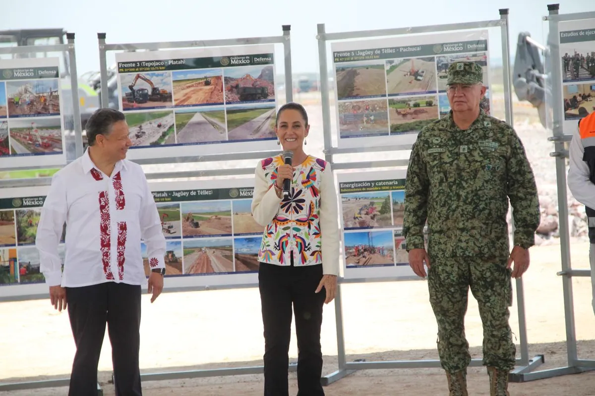 Claudia Sheinbaum durante gira de trabajo