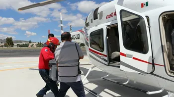 traslado aéreo de coraazón hacia la Ciudad de México