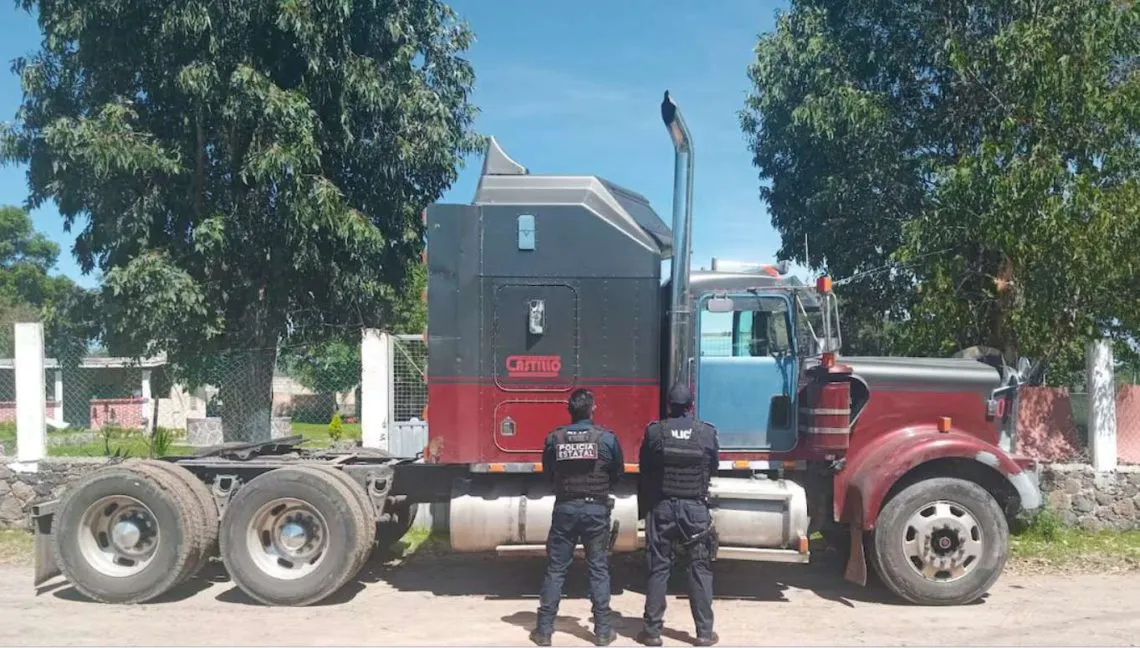 Secretaría de Seguridad Pública de Hidalgo recupera dos tractocamiones; esto sabemos