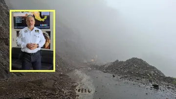 Deslave en zona serrana de Hidalgo tras fuertes lluvias
