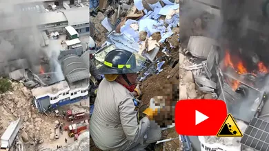 Bomberos recuperan el segundo cuerpo tras el derrumbe registrado en una bodega del Anillo Periférico.