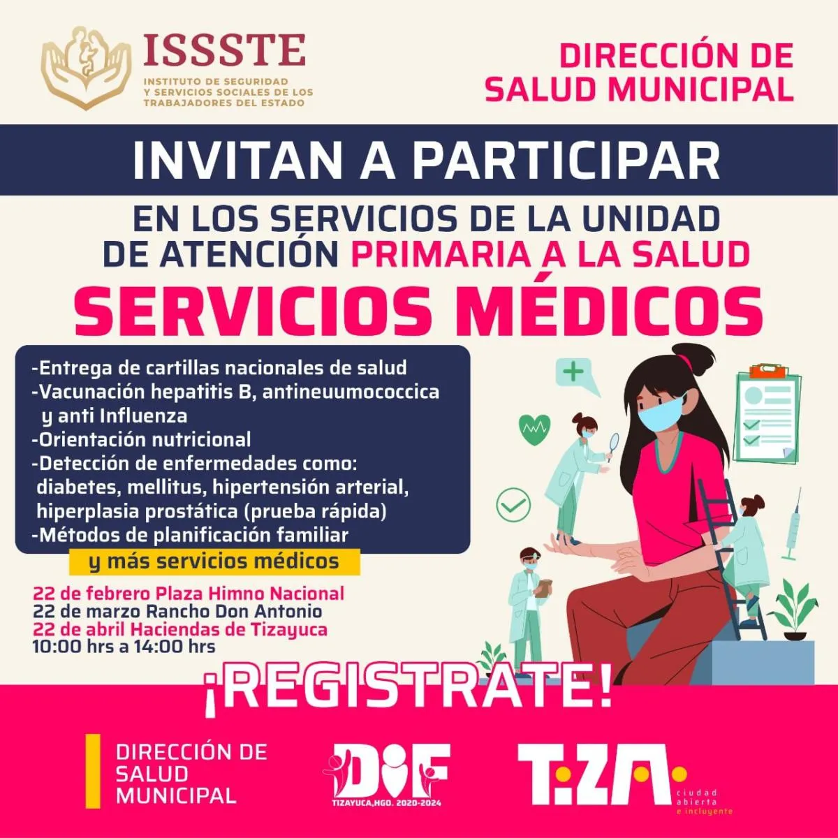 Realizarán jornada de salud preventiva en Tizayuca