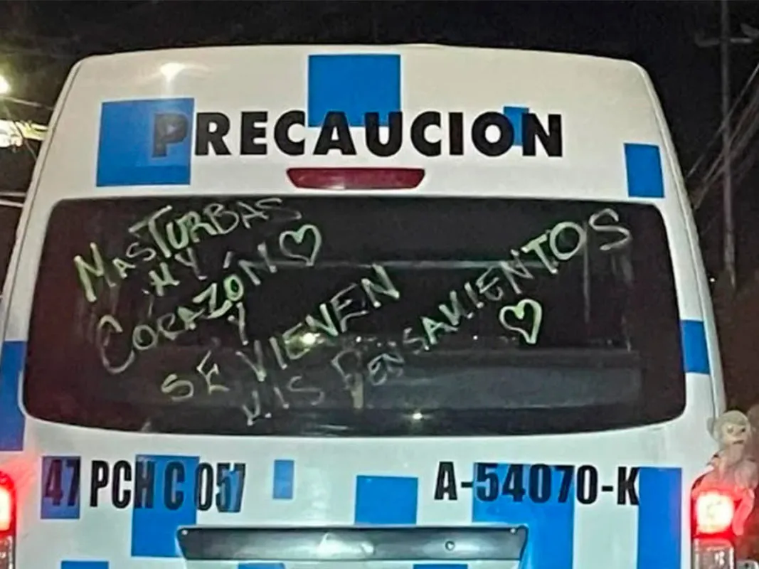 Pachuca: sancionan a combi de ruta 47 por mensaje misogino