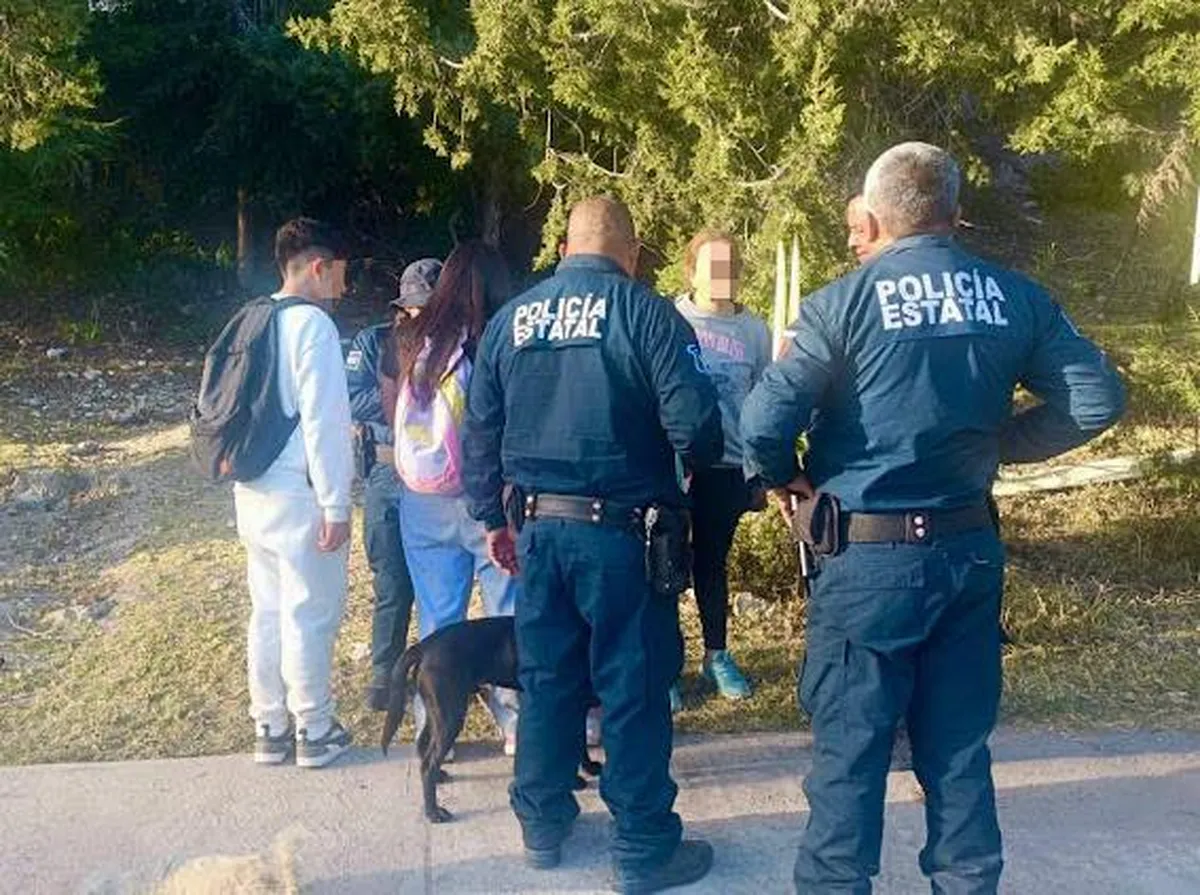 Policía Turística localiza a familia extraviada en Mineral del Chico