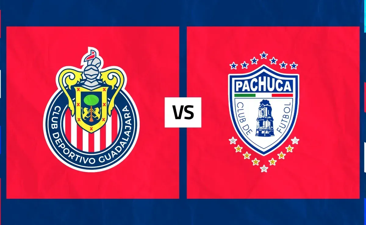Jugadores de Pachuca y Chivas durante un partido en el Estadio Hidalgo.