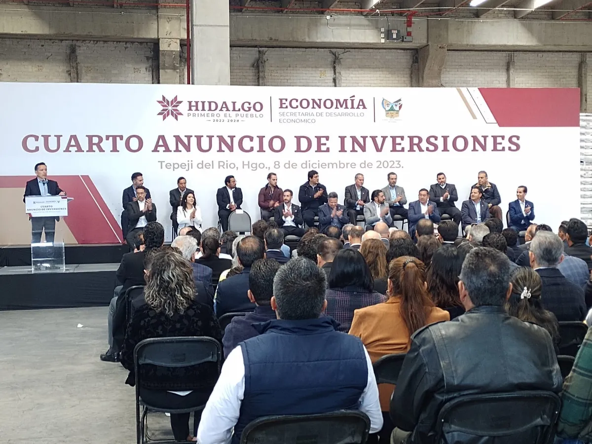 Anuncian inversiones en Hidalgo por más de 13 mmdp; generarán 32 mil empleos