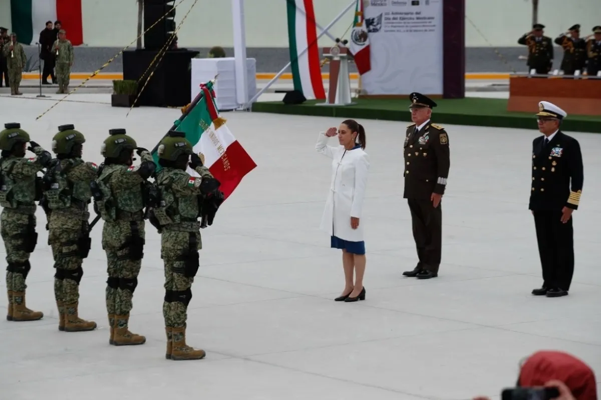 Fuerzas Armadas, “guardianes de nuestra soberanía”, afirma Sheinbaum