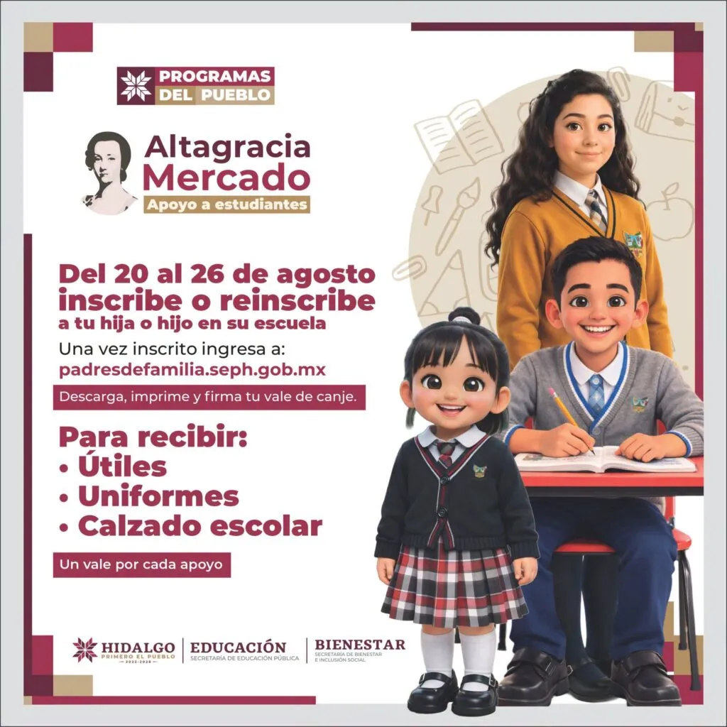 ¡Que no se te pase! Este trámite es clave para recibir uniformes, útiles y calzado gratis en Hidalgo