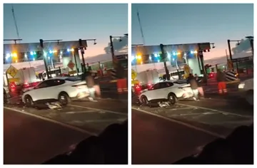 Automovilista se estrella contra caseta de la México-Pachuca; así quedó el vehículo