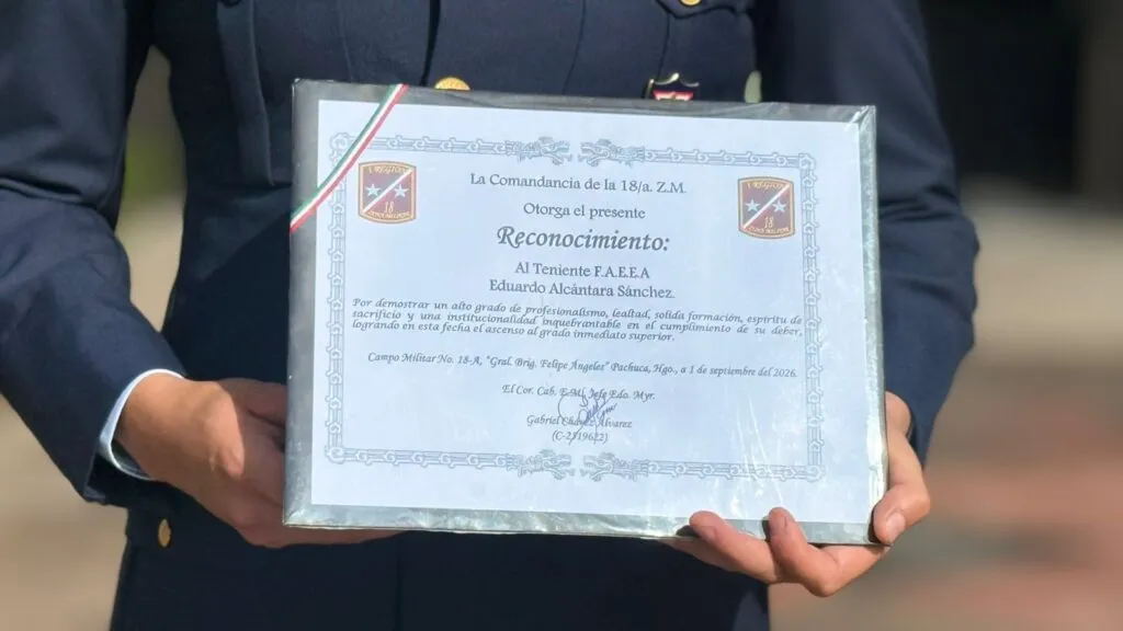 Cuatro militares ascienden tras superar exigentes evaluaciones en Hidalgo