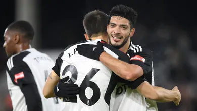 Foto de Raúl Jiménez, quien anotó un doblete con el Fulham.