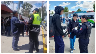 Operativo Escuela Segura en Tizayuca