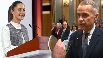 "Felicito a Mark Carney por su nombramiento como primer ministro", dijo Claudia Sheinbaum.