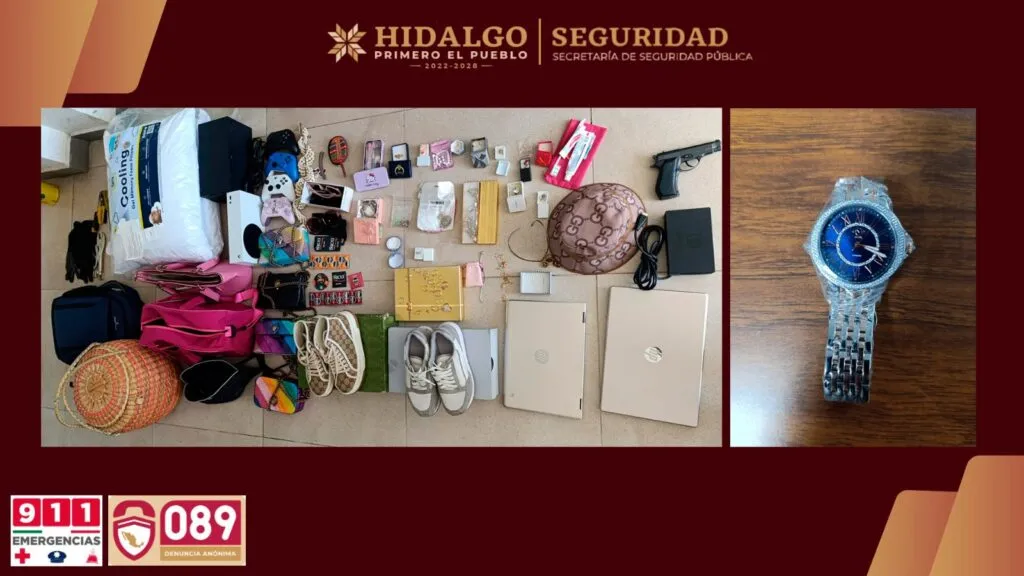 Detienen a dos presuntos ladrones de casas en Pachuca y Mineral de la Reforma