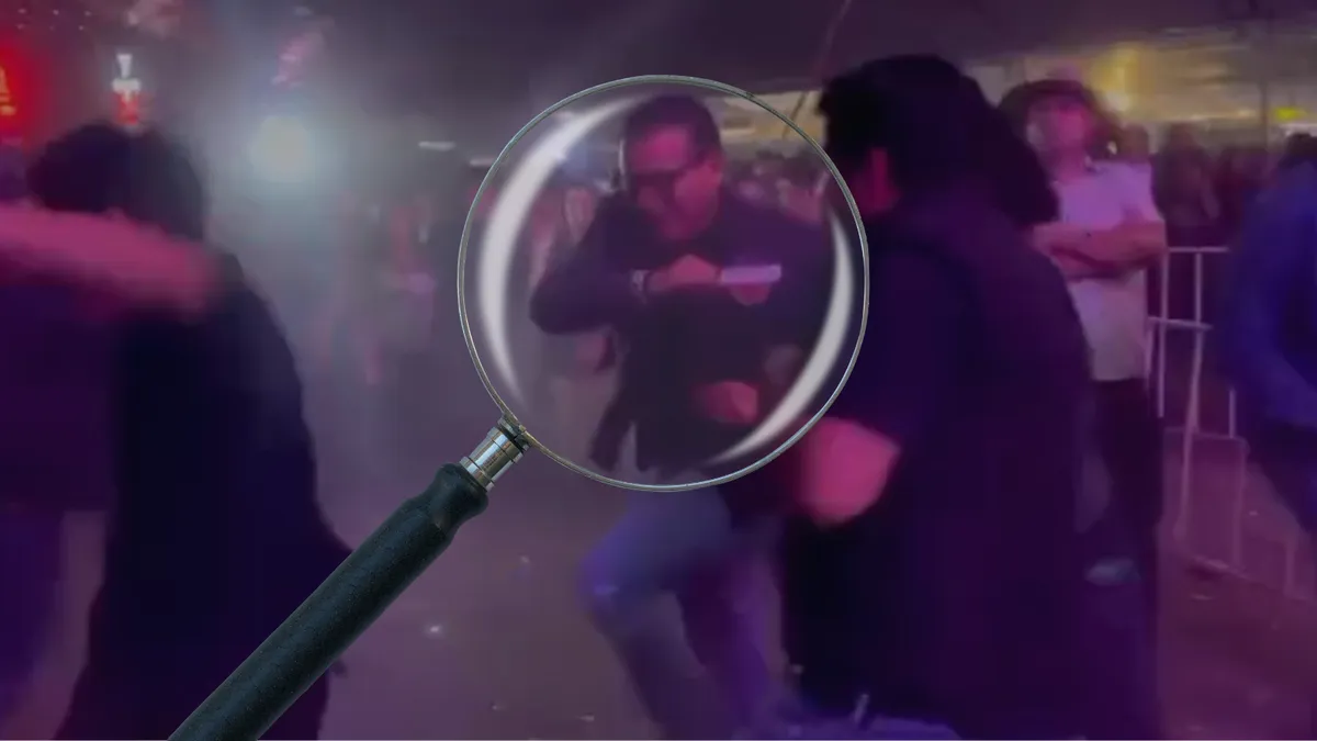 Alcalde de Ixmiquilpan bailando slam en la feria anual