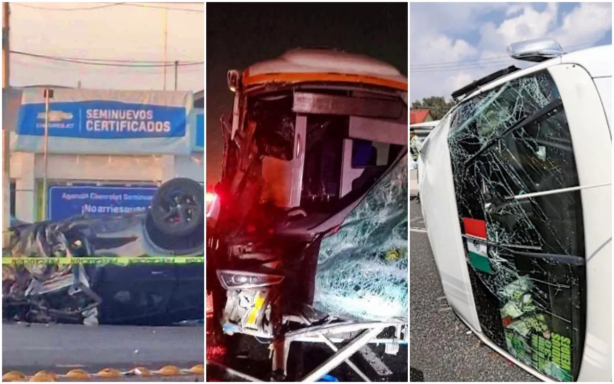 Accidentes en la autopista México–Pachuca en 2025: choques, volcaduras y siniestros con muertos y heridos en distintos tramos carreteros.