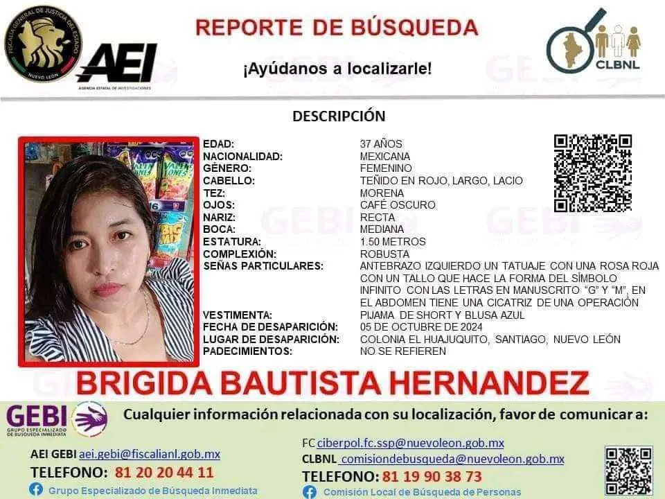 En Nuevo León, hallan enterrado el cuerpo de hidalguense desaparecida