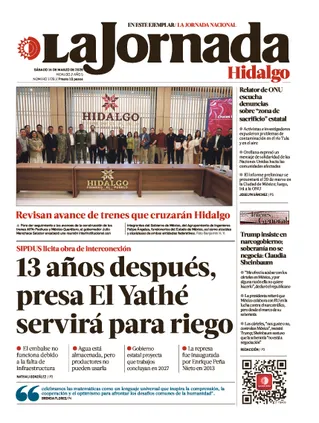 La Jornada Hidalgo | 14 de marzo de 2026