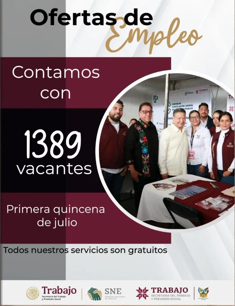 ¿Buscas trabajo? Estas más de 1,300 vacantes en Hidalgo podrían ser para ti
