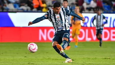 Foto de Bryan González, anotador del gol que ayudó a Pachuca a empatar con Tigres.